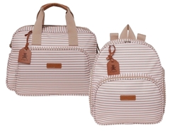 Kit Bolsa Maternidade e Mochila Crescer Caramelo