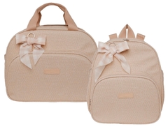 Kit Bolsa Maternidade e Mochila Raizes Marfim