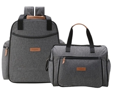 Kit Bolsas Maternidade Aconchego Cinza