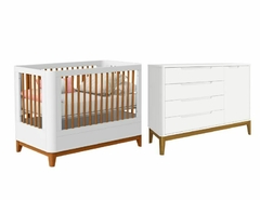 Berço Evolutivo e Cômoda Boom Slim Classic