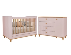 Berço e Cômoda Cupcake 2 - Quartinhos Baby Loja Online de Moveis e Decoração para quartos de Bebês, Crianças e Adolescentes