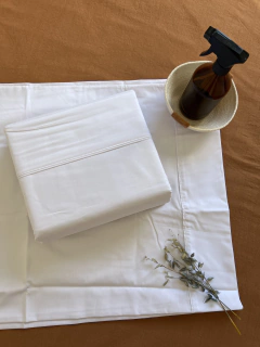 Juego de Sábanas percal importado 180 hilos (Cama 140 a 150 de ancho) - Puertas Adentro