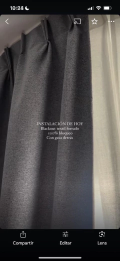 Cortinas Black Out Textil de Lino 100% - Puertas Adentro