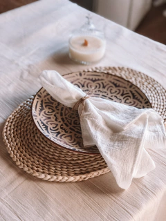 COMBO MANTEL + CAMINO DE MESA + 6 SERVILLETAS