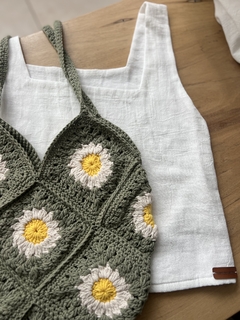 Bolso Crochet en Flor - comprar online