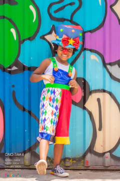 Fantasia Infantil Palhaço Bolinhas Coloridas divertida - fantasia para carnaval menino - loja online
