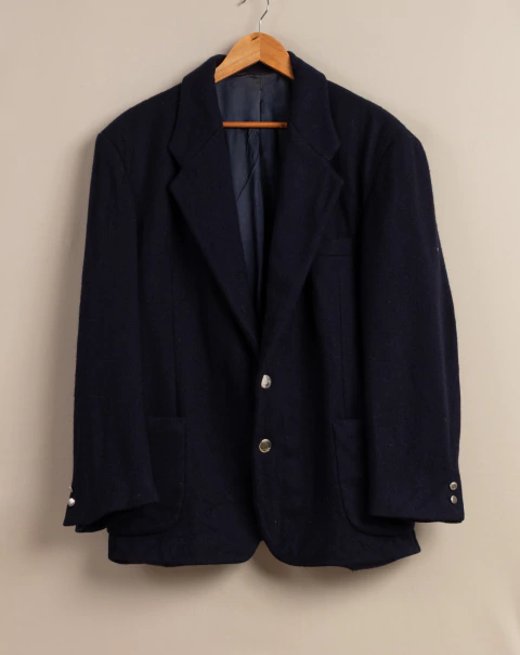 Blazer de lã vintage Angelo Poggi