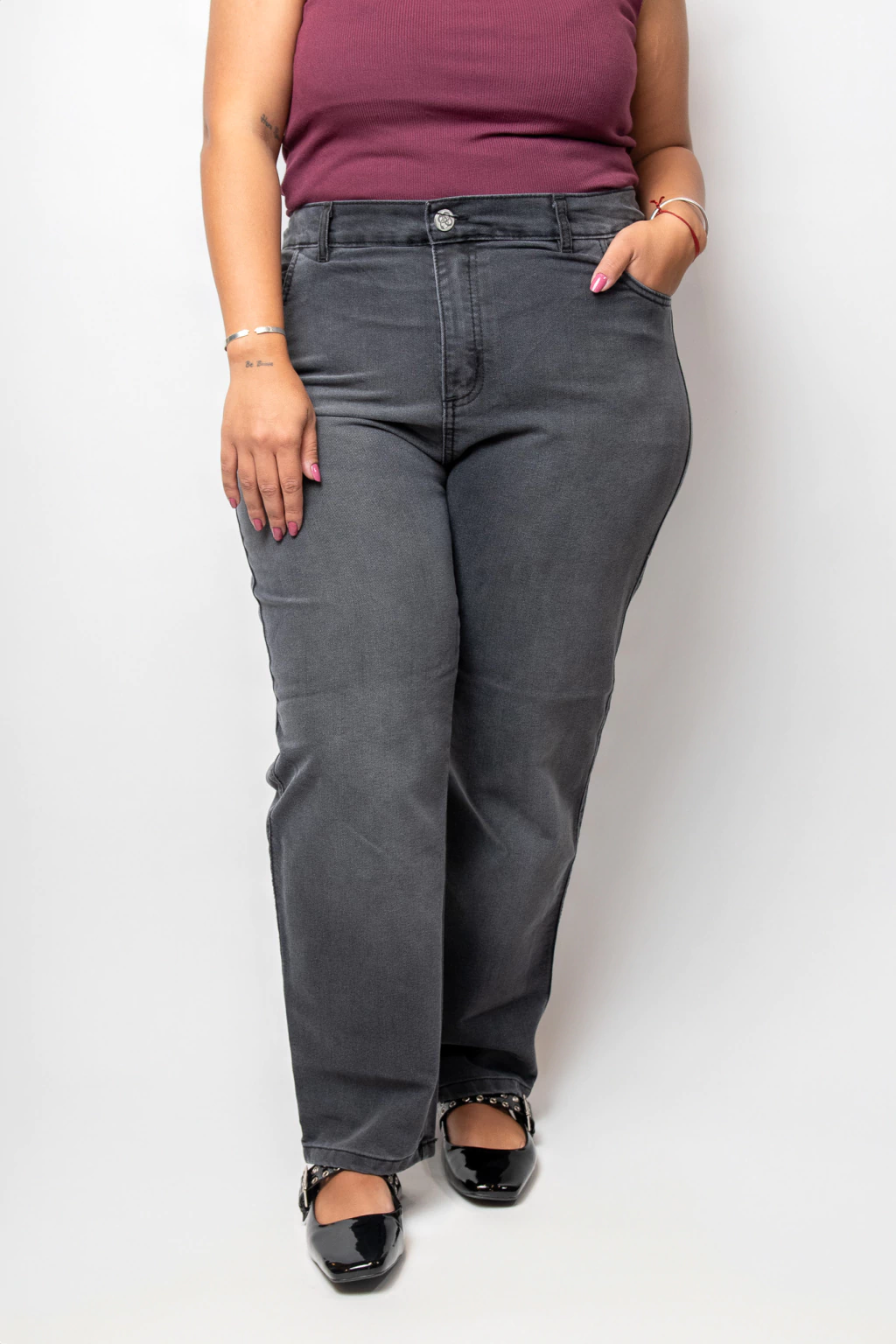 Pantalon jeans negro