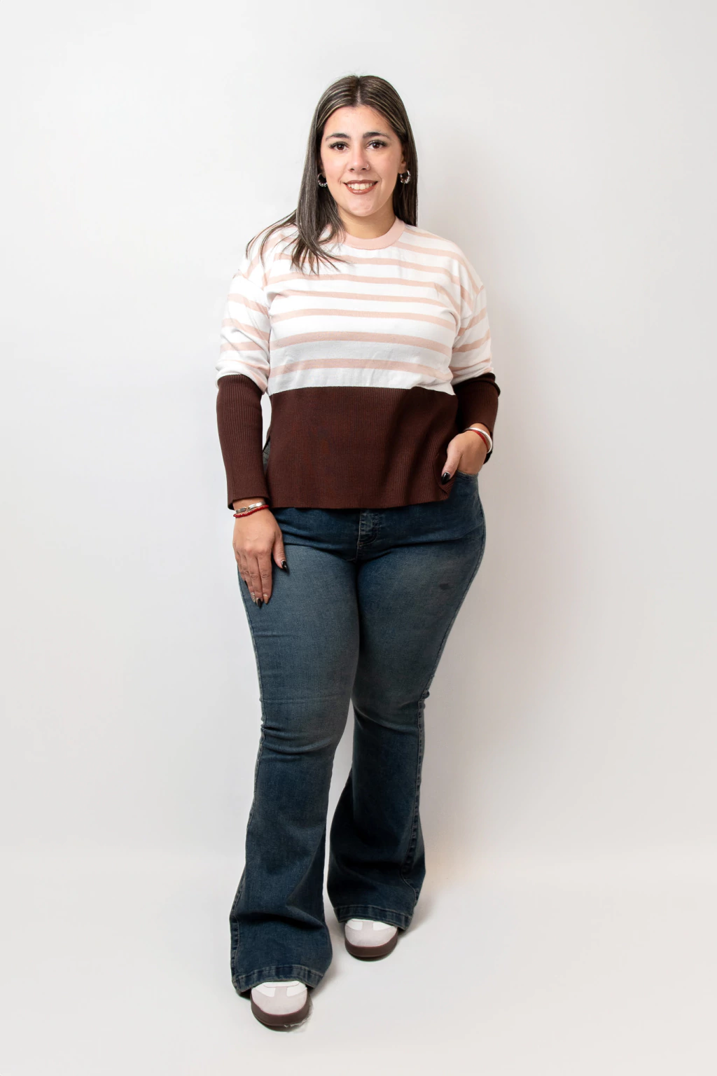 Jeans Oxford Adaia oxido.