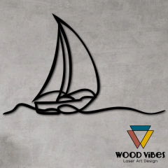 Painel Veleiro - Loja de Painéis Decorativos | Wood Vibes Laser Art Design