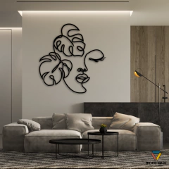 Painel Rosto Folhagens - loja online