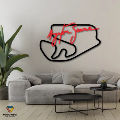 Painel Interlagos Senna - Loja de Painéis Decorativos | Wood Vibes Laser Art Design