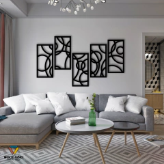 Quinteto de painéis Círculos - comprar online