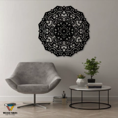Mandala Sirius - Loja de Painéis Decorativos | Wood Vibes Laser Art Design