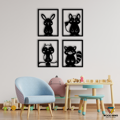 Quarteto de quadrinhos Bichinhos - comprar online