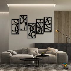 Quinteto de painéis Círculos