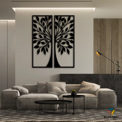 Dupla de painéis Árvore da Vida - Loja de Painéis Decorativos | Wood Vibes Laser Art Design