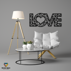 Painel LOVE - Loja de Painéis Decorativos | Wood Vibes Laser Art Design