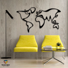 Painel Mapa Mundi Abstrato na internet