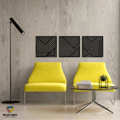 Trio de painéis Geométricos na internet