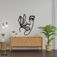 Painel Rosto Abstrato - Loja de Painéis Decorativos | Wood Vibes Laser Art Design