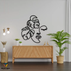 Painel Rosto Folhagens na internet