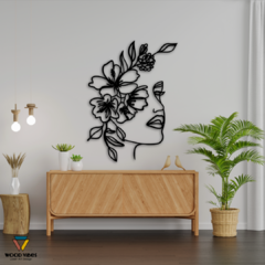 Painel Rosto Floral