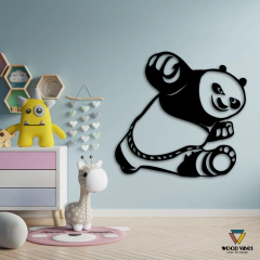 Painel Kung Fu Panda - Loja de Painéis Decorativos | Wood Vibes Laser Art Design