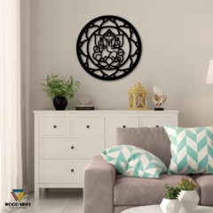 Painel Mandala Ganesha - Loja de Painéis Decorativos | Wood Vibes Laser Art Design