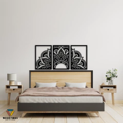 Trio de painéis Meia Mandala Orion