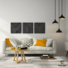 Trio de painéis Geométricos - loja online