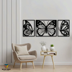 Trio de Painéis Borboletas - loja online