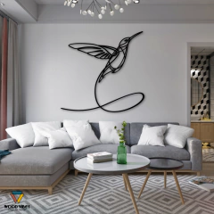 Painel Beija-flor - Loja de Painéis Decorativos | Wood Vibes Laser Art Design