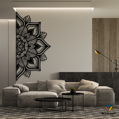 Painel Meia Mandala Canopus - Loja de Painéis Decorativos | Wood Vibes Laser Art Design