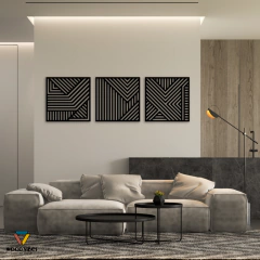 Imagem do Trio de painéis Geométricos
