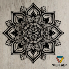 Painel Mandala Canopus 120cm - Loja de Painéis Decorativos | Wood Vibes Laser Art Design