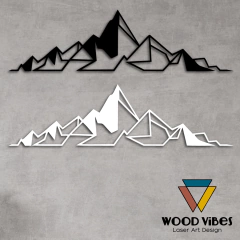 Painel Montanha Abstrata na internet