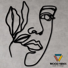 Painel Rosto Abstrato na internet