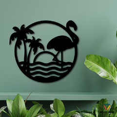 Painel Flamingo - Loja de Painéis Decorativos | Wood Vibes Laser Art Design