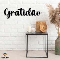 Palavra Gratidão - comprar online