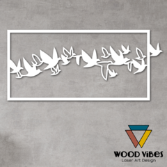 Painel Revoada - Loja de Painéis Decorativos | Wood Vibes Laser Art Design