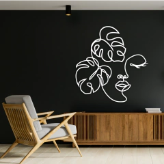 Painel Rosto Folhagens