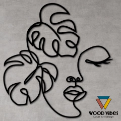 Painel Rosto Folhagens na internet