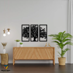 Trio Árvore da Vida com Pássaros