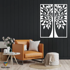 Dupla de painéis Árvore da Vida - Loja de Painéis Decorativos | Wood Vibes Laser Art Design