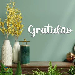 Palavra Gratidão - comprar online