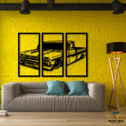 Trio de painéis Caminhonete