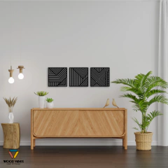 Trio de painéis Geométricos - comprar online