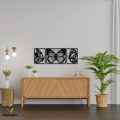 Trio de Painéis Borboletas - comprar online