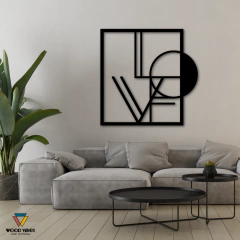 Quadro Love Abstrato